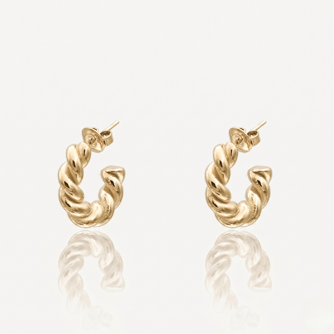 Vera Twist Hoop Earrings