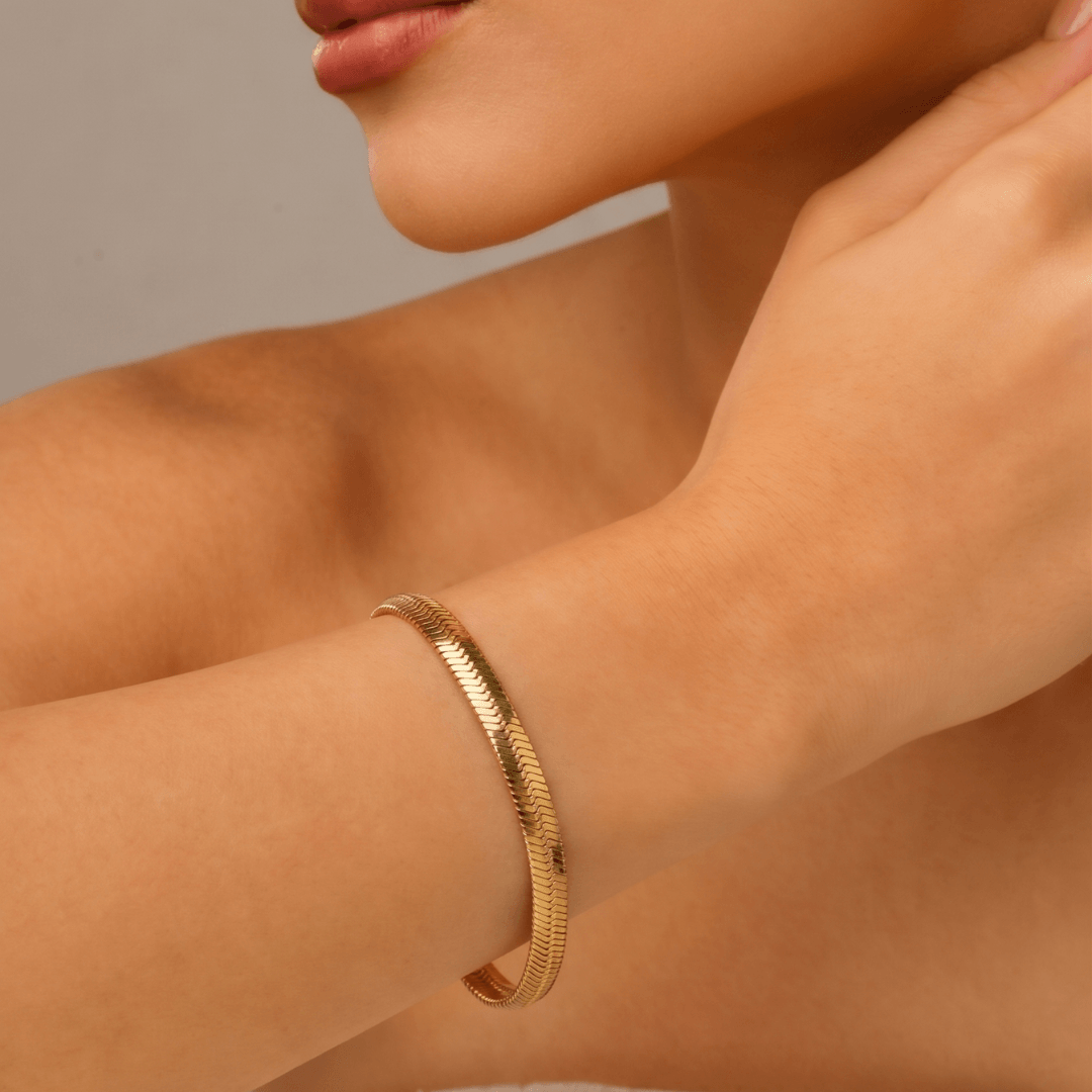Camille Herringbone Bracelet