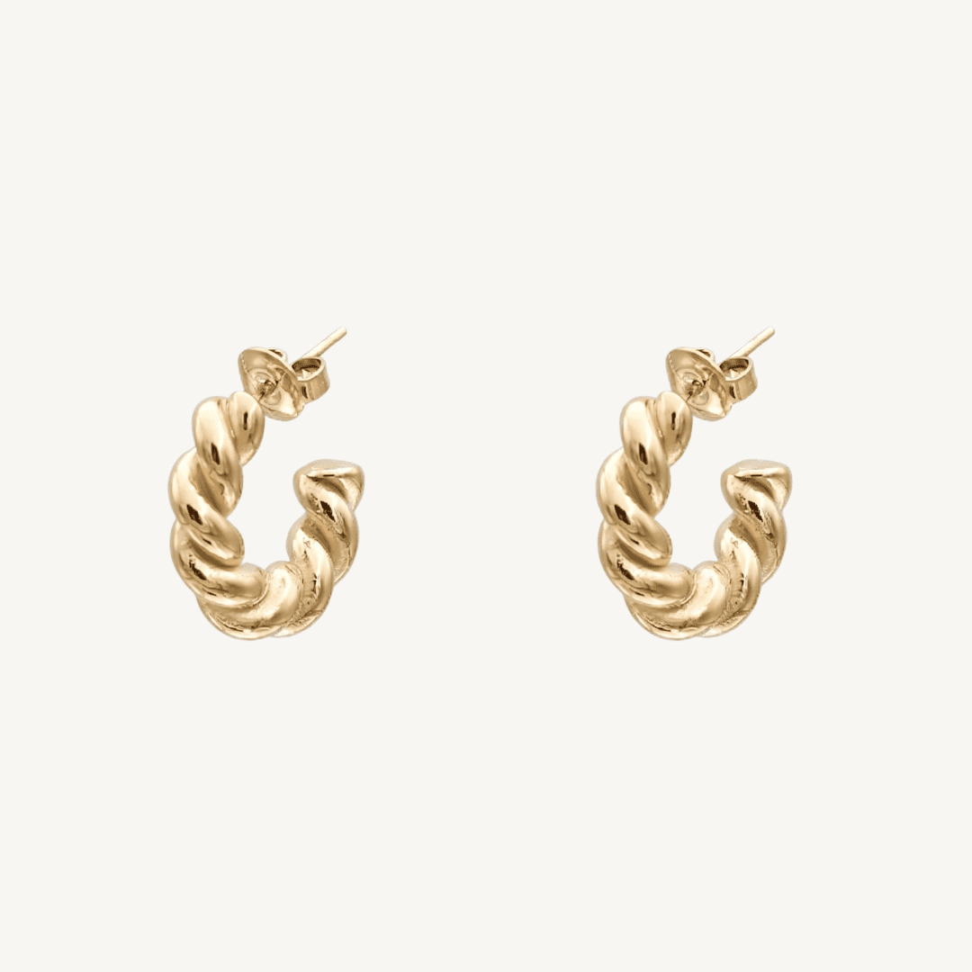 Vera Twist Hoop Earrings