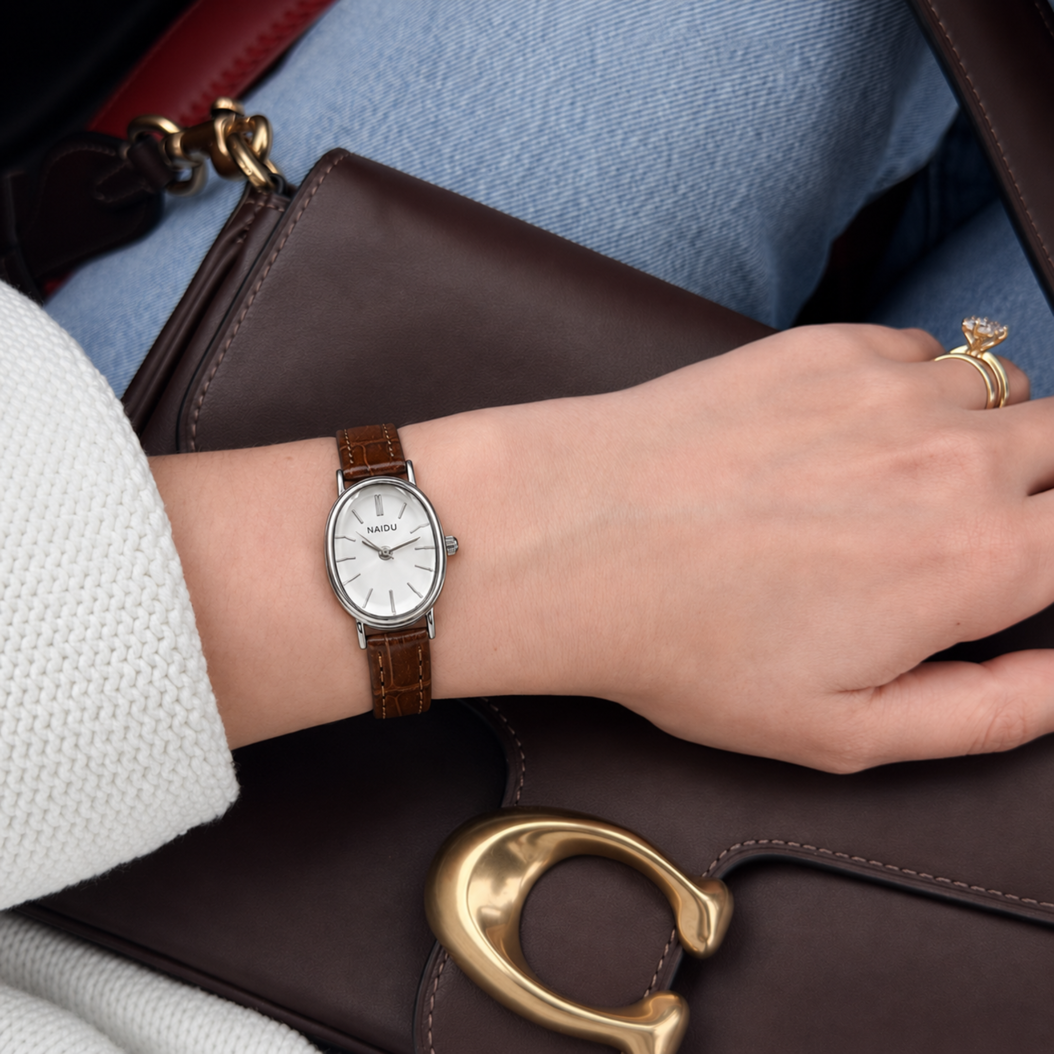 Madeleine Watch Cognac