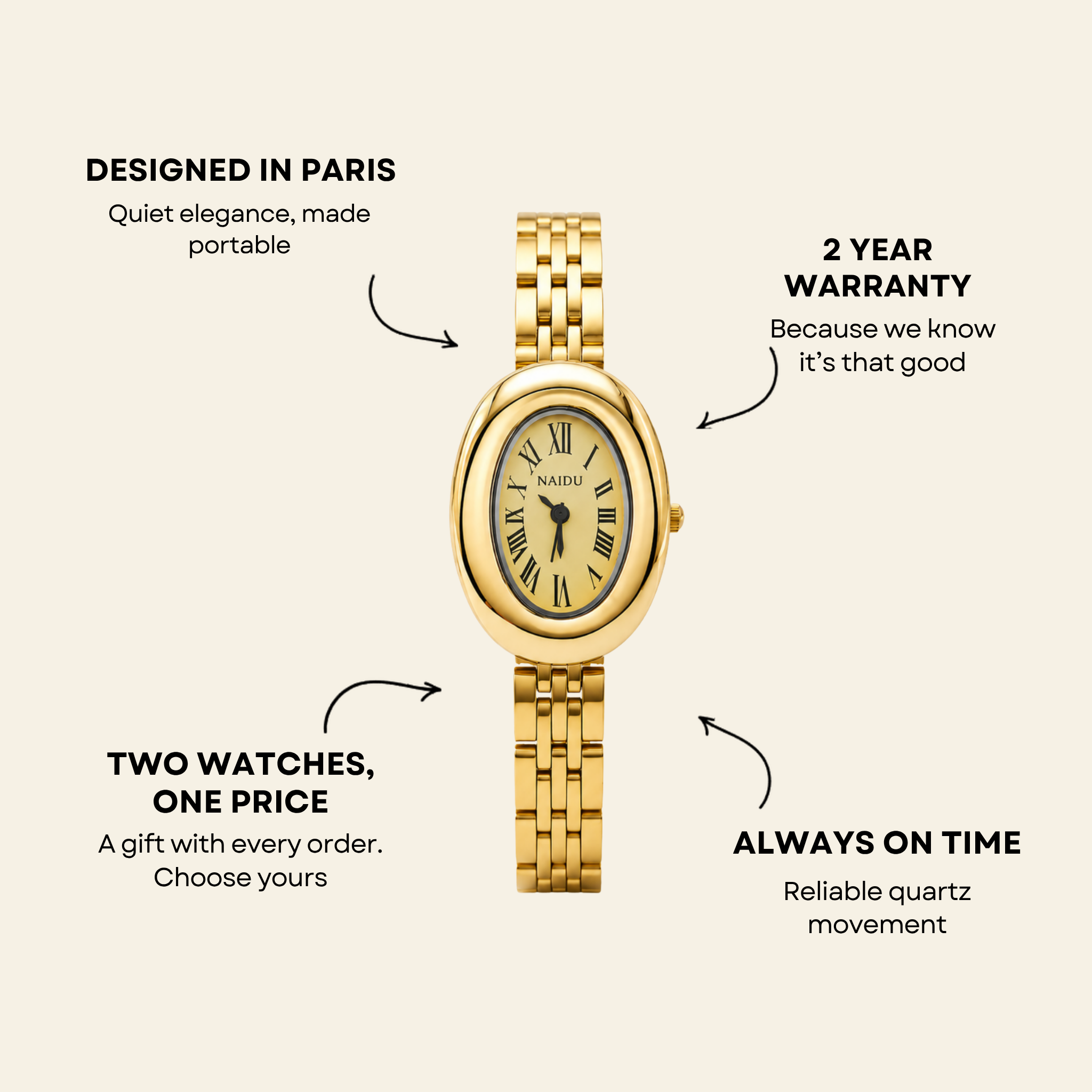 Opéra Watch Gold