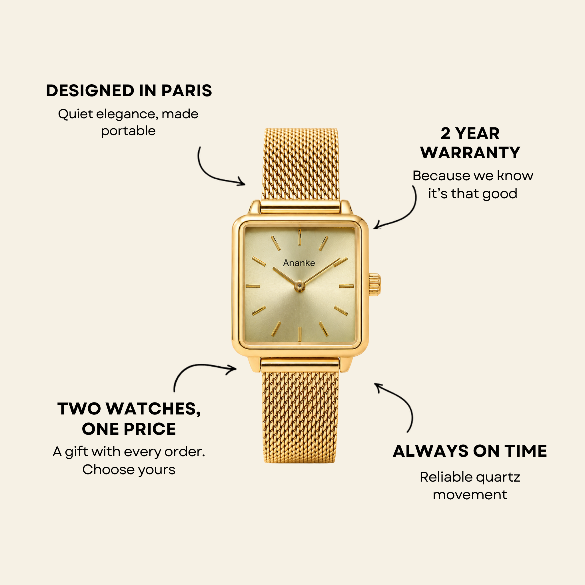 Trocadéro Watch Champagne