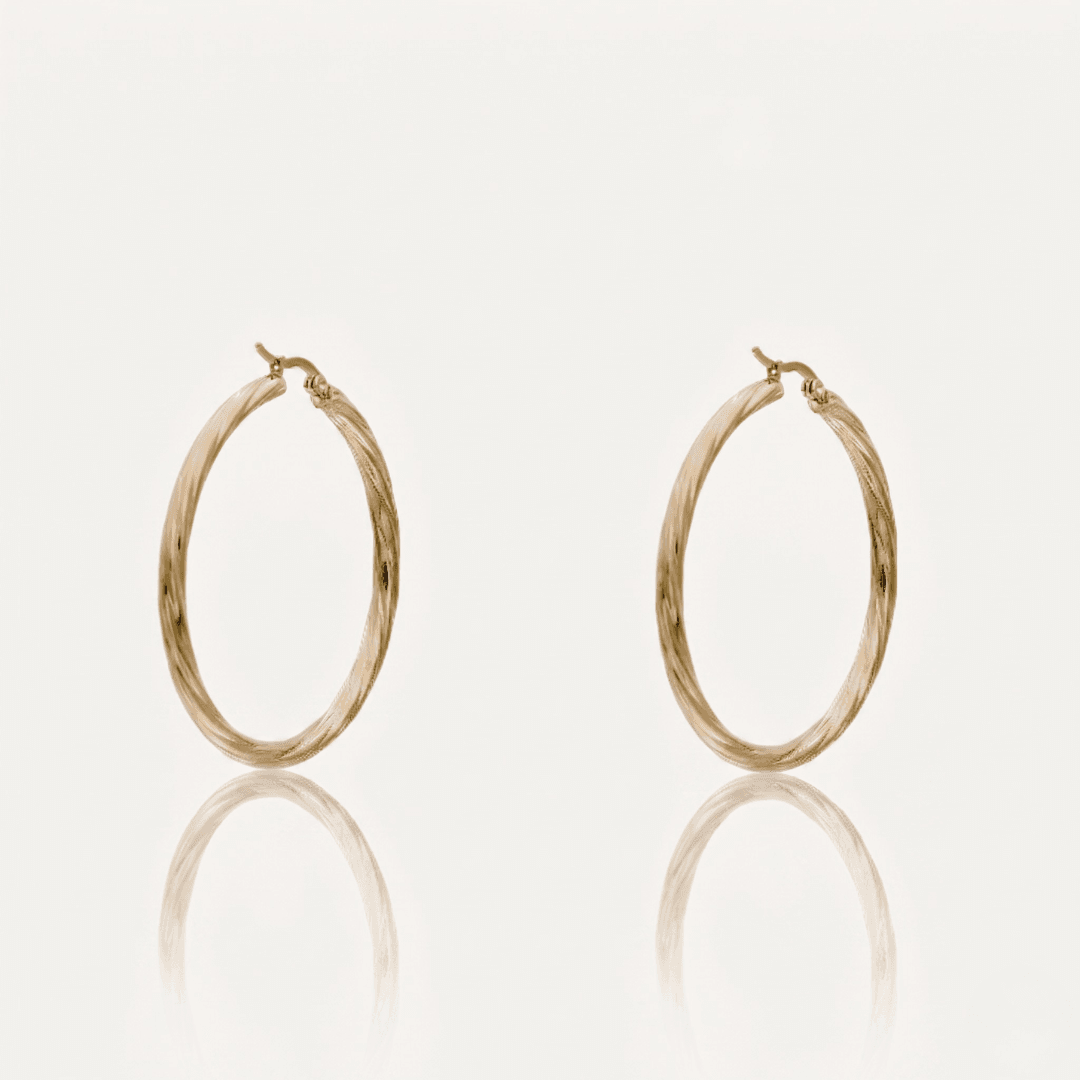Solène Twisted Hoops