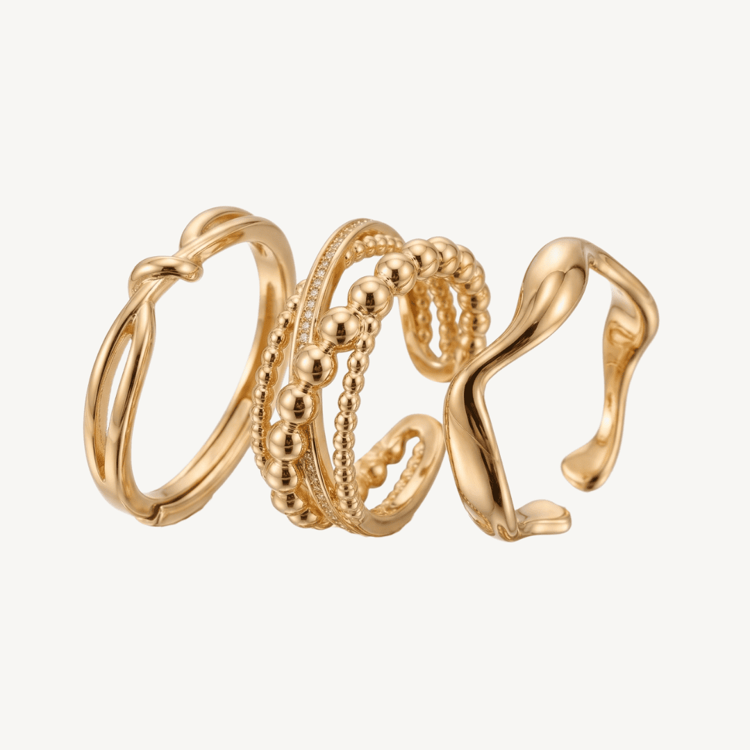 The Signature Gold Ring Stack