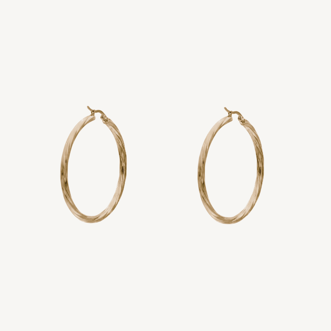 Solène Twisted Hoops