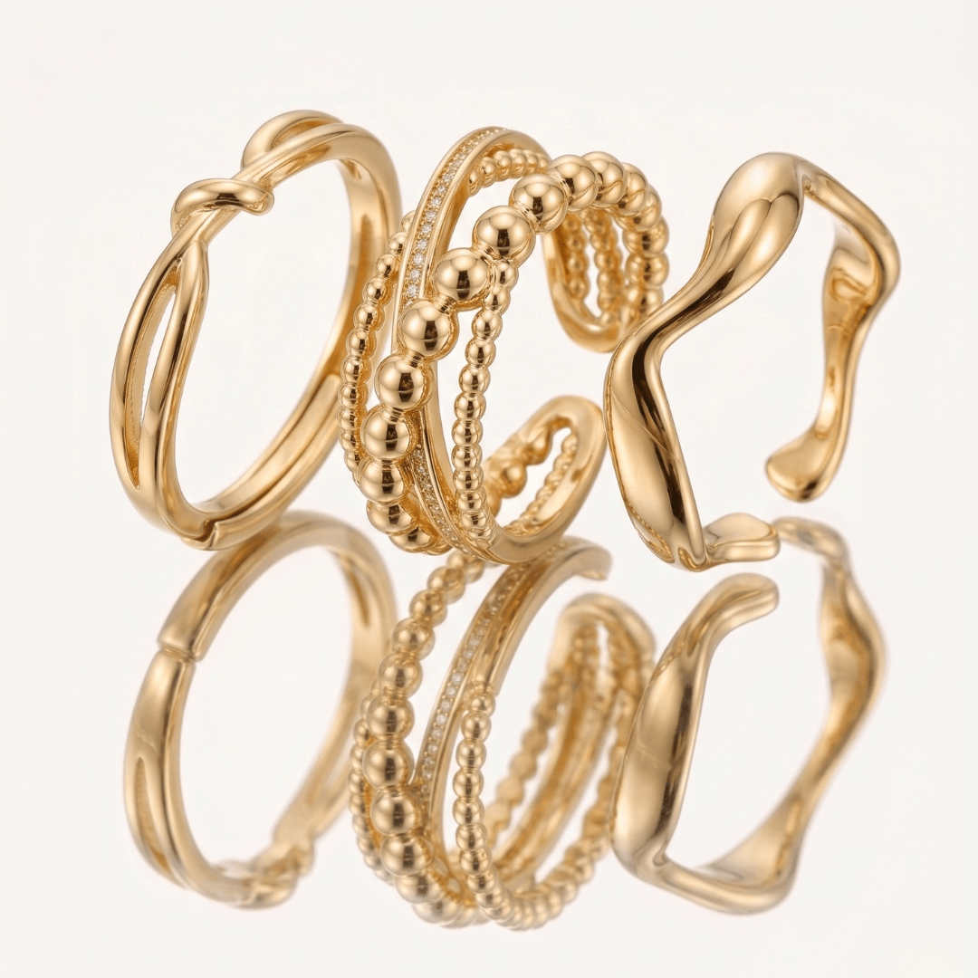 The Signature Gold Ring Stack
