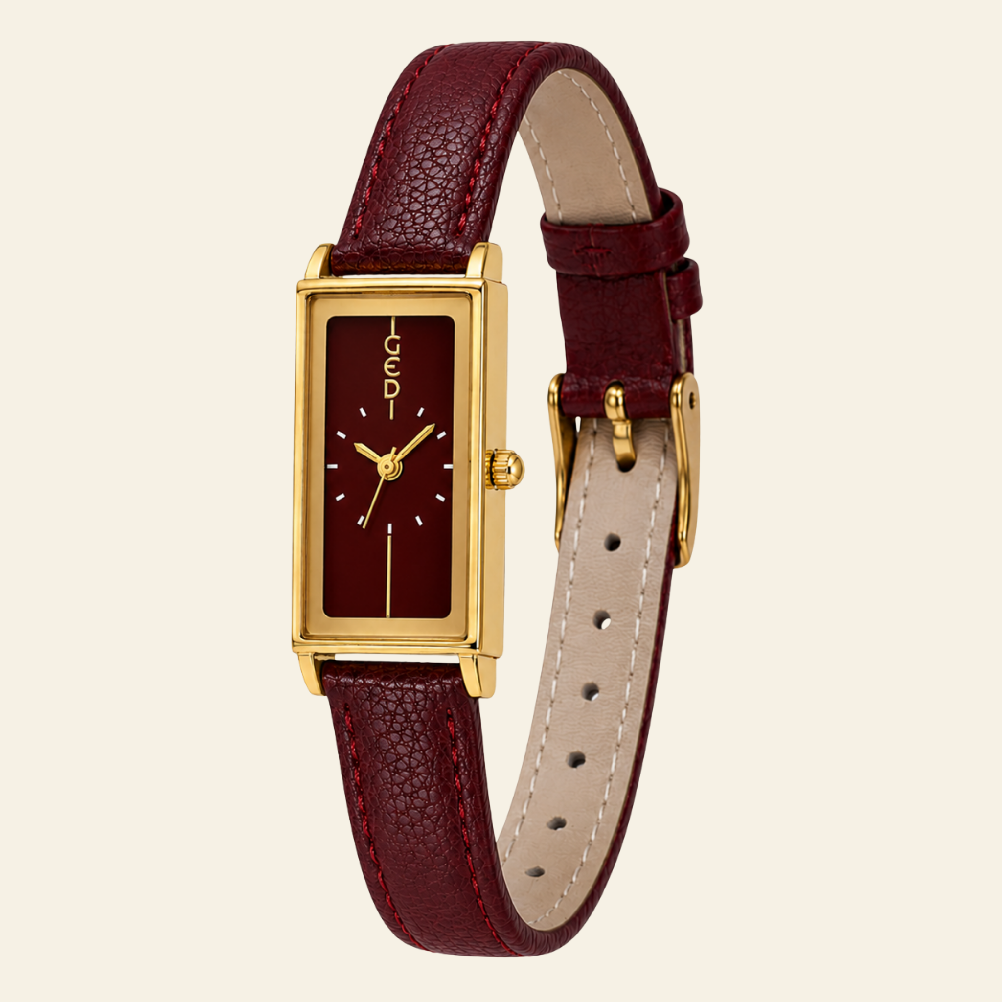 Montaigne Watch Burgundy