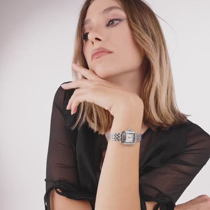 Aurore Watch, Silver & White