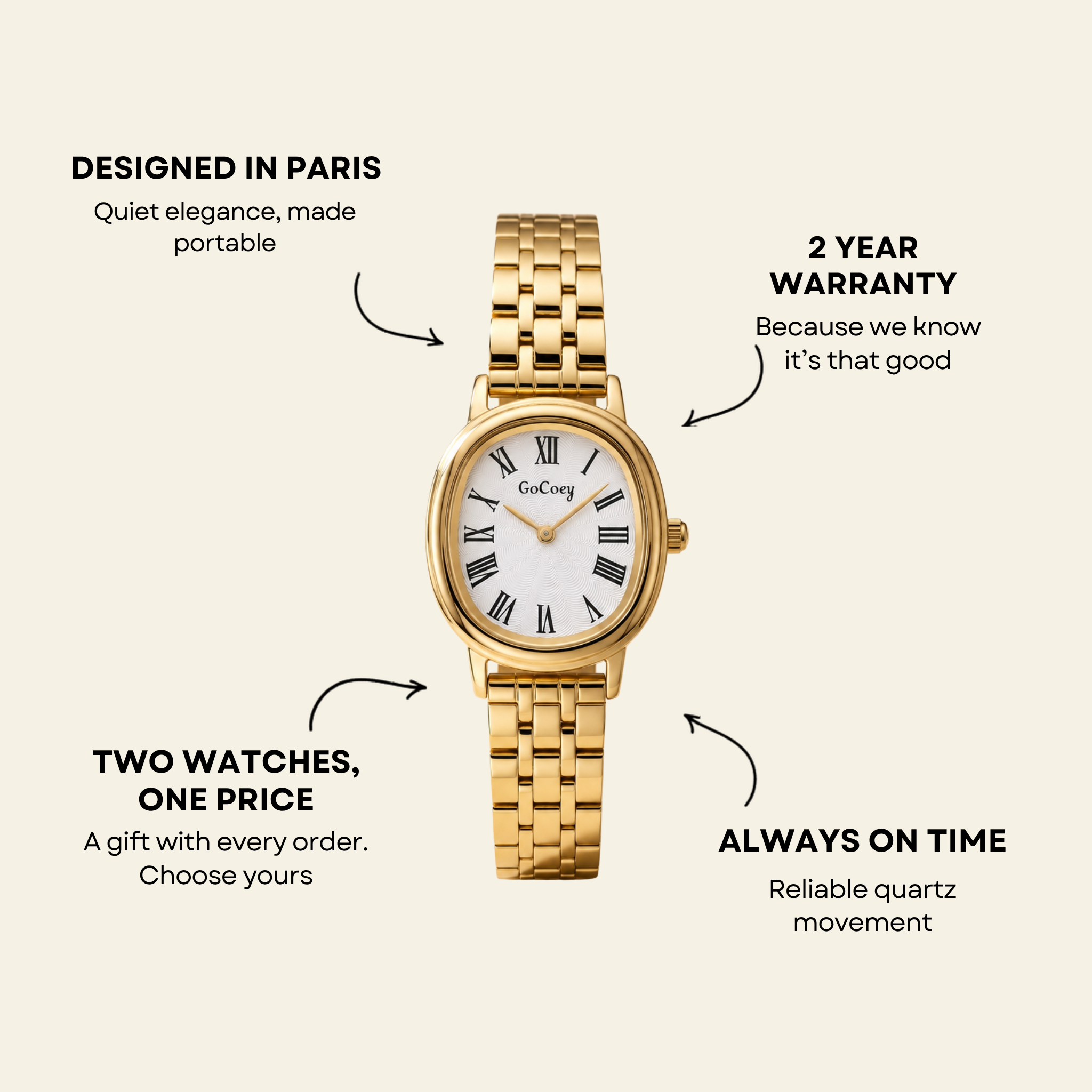 St-Germain Watch Gold